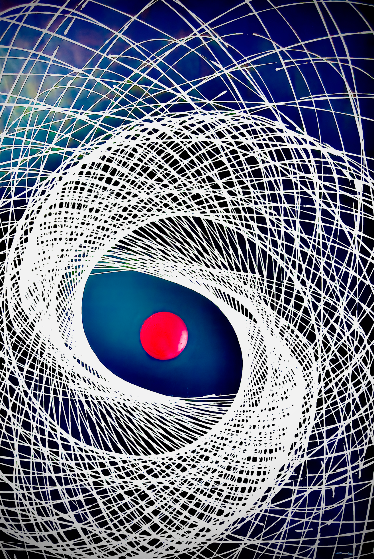 Red Dot Blue 50"x74"