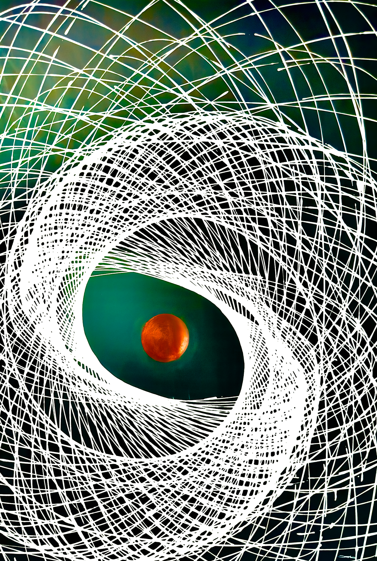 Red Dot Green 50"x74"