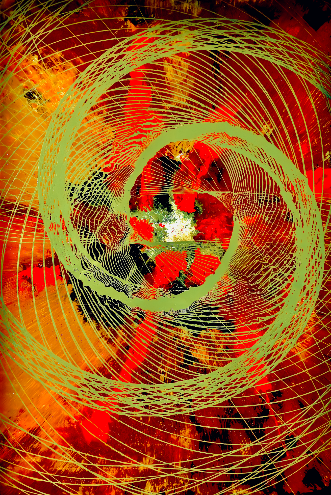 Warped Orange 50"x74"