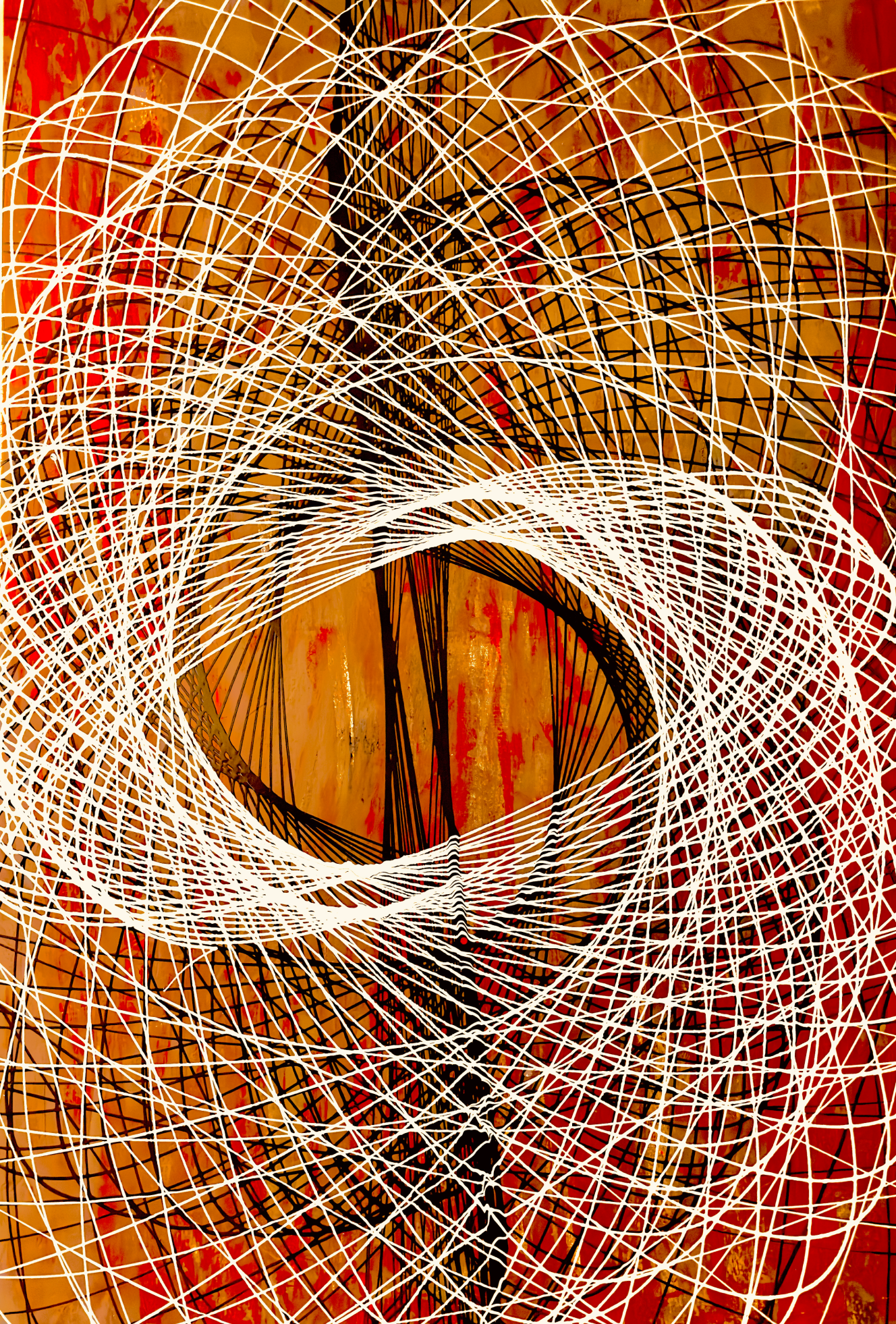 Wormhole Orange 50"x74"