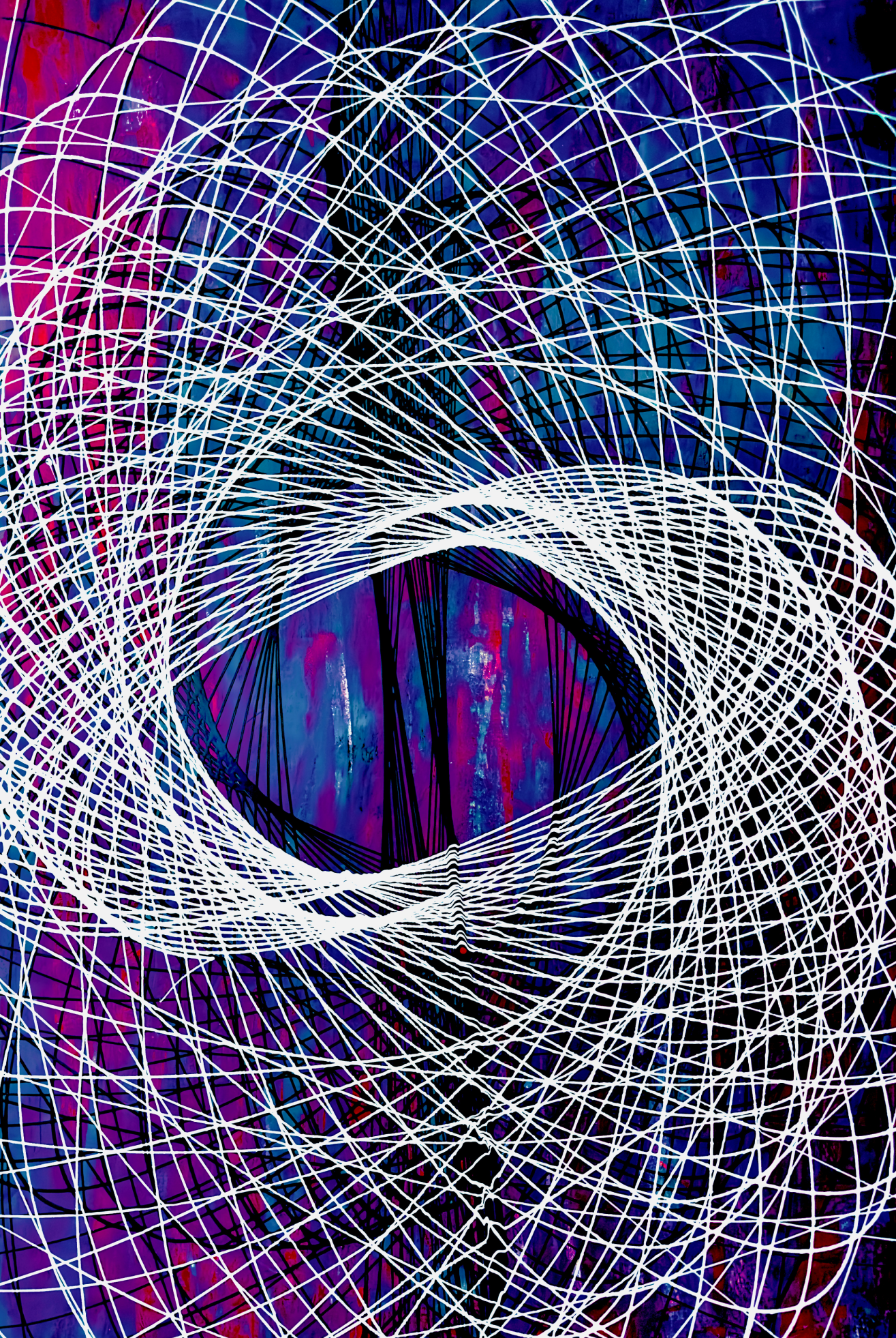Wormhole Purple 50"x74"