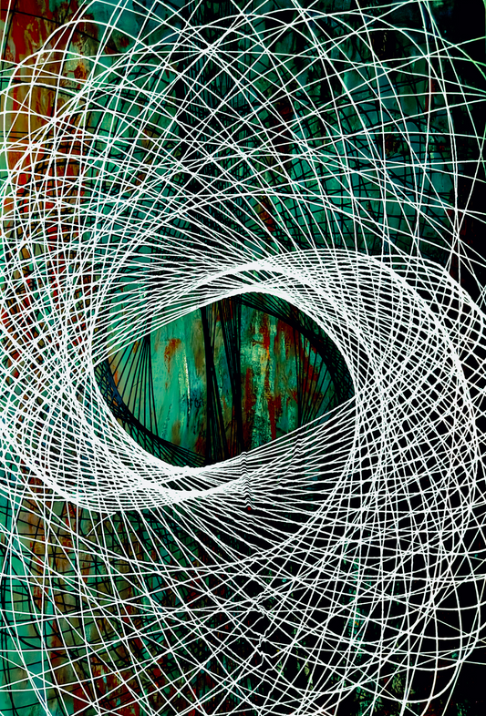 Wormhole Green 50"x74"