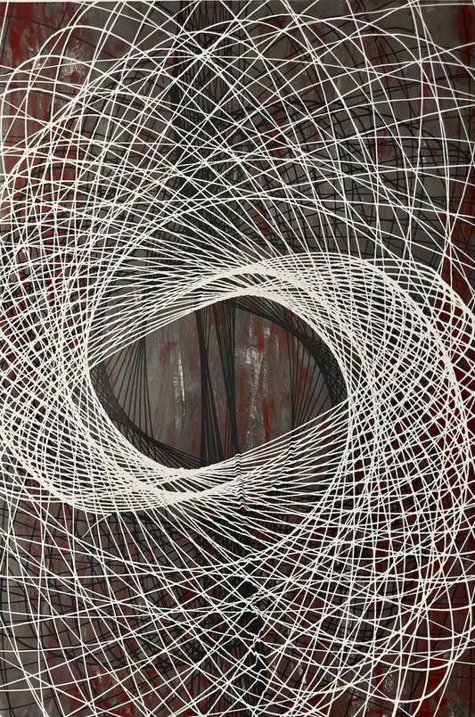 Wormhole Grey 50"x74"