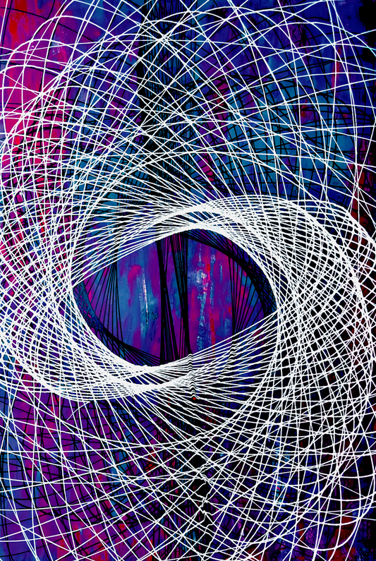 Wormhole Purple 50"x74"